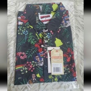 *NWT* RSVLTS x Superbad McLovin Kunuflex Button-down S/S Shirt - Men's XL